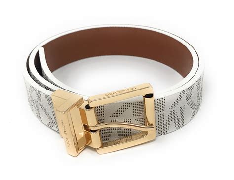 michael kors women's logo belt|Michael Kors leather belts women's.